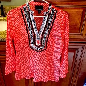 Orange and blue tunic…perfect for a tailgate